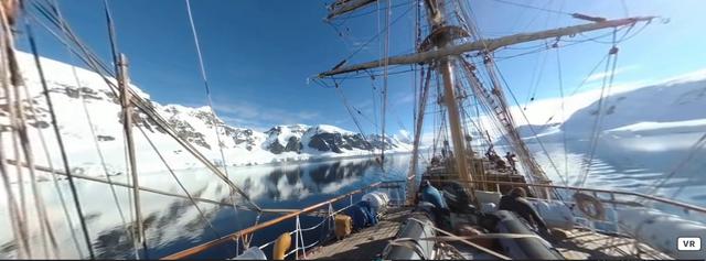 Sailing the Southern Ocean.