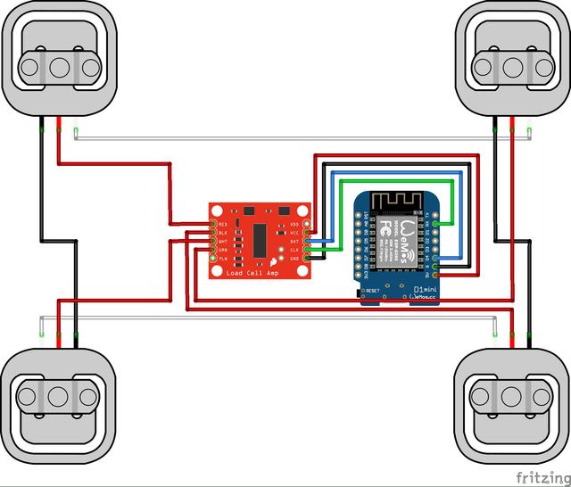 Loadcell wiring.