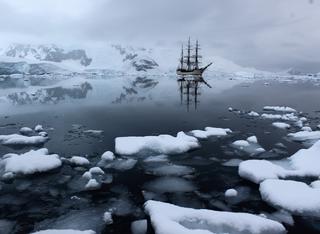 Bark Europa in Antarctica